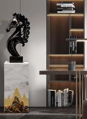 会所马头摆件树脂装饰摆件