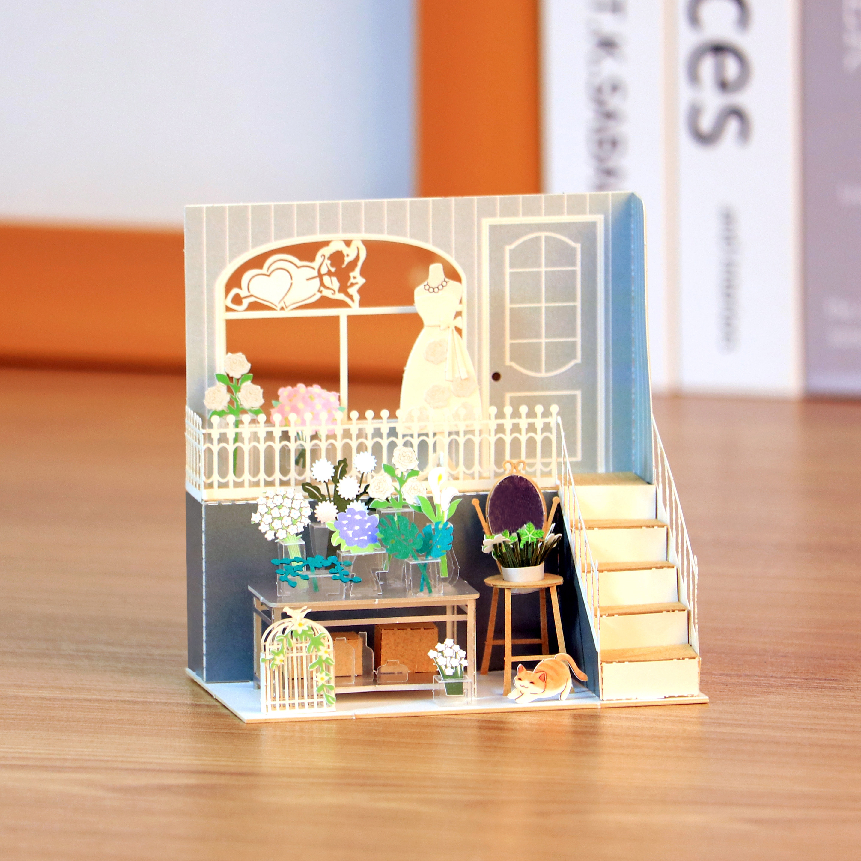 diy小屋系列音乐屋微缩场景3d小屋手工拼装纸模生日男女伴手礼物