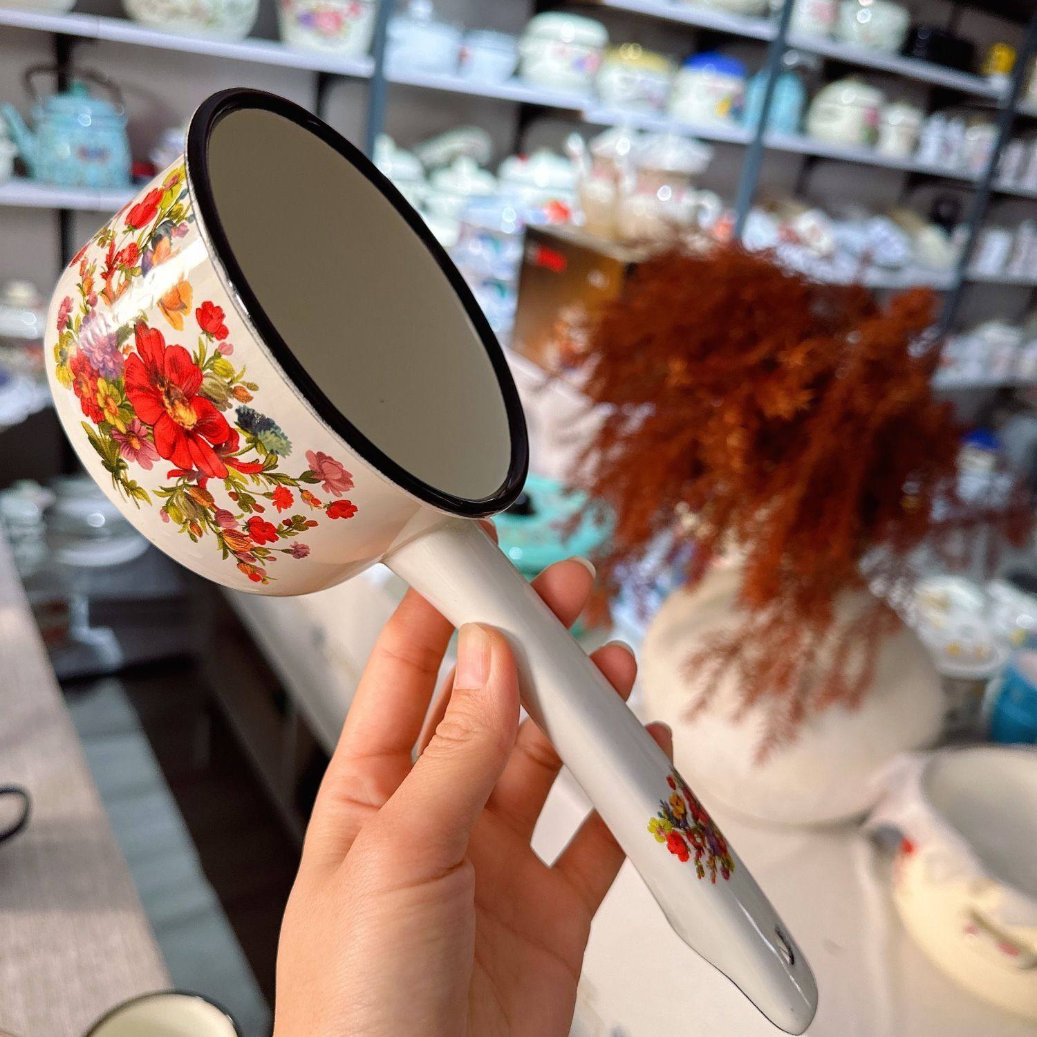 特价加厚珐琅搪瓷小奶锅家用煮奶辅食锅电磁炉通用日式汤锅水舀,淘宝优惠券,粉丝福利购,淘宝优惠卷