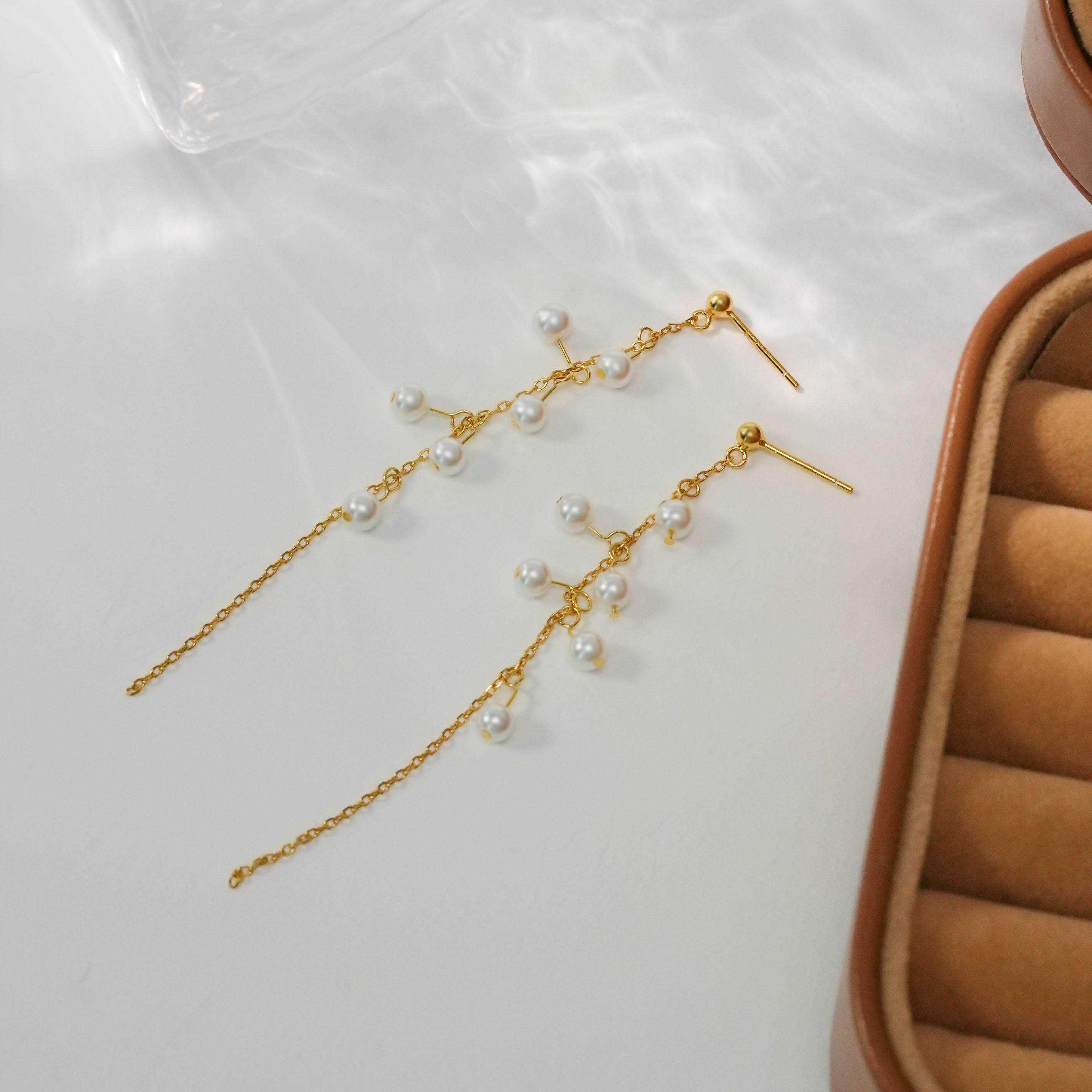 仙气葡萄流苏耳钉甜美长款气质清新百搭女耳饰,淘宝优惠券,粉丝福利购,淘宝优惠卷