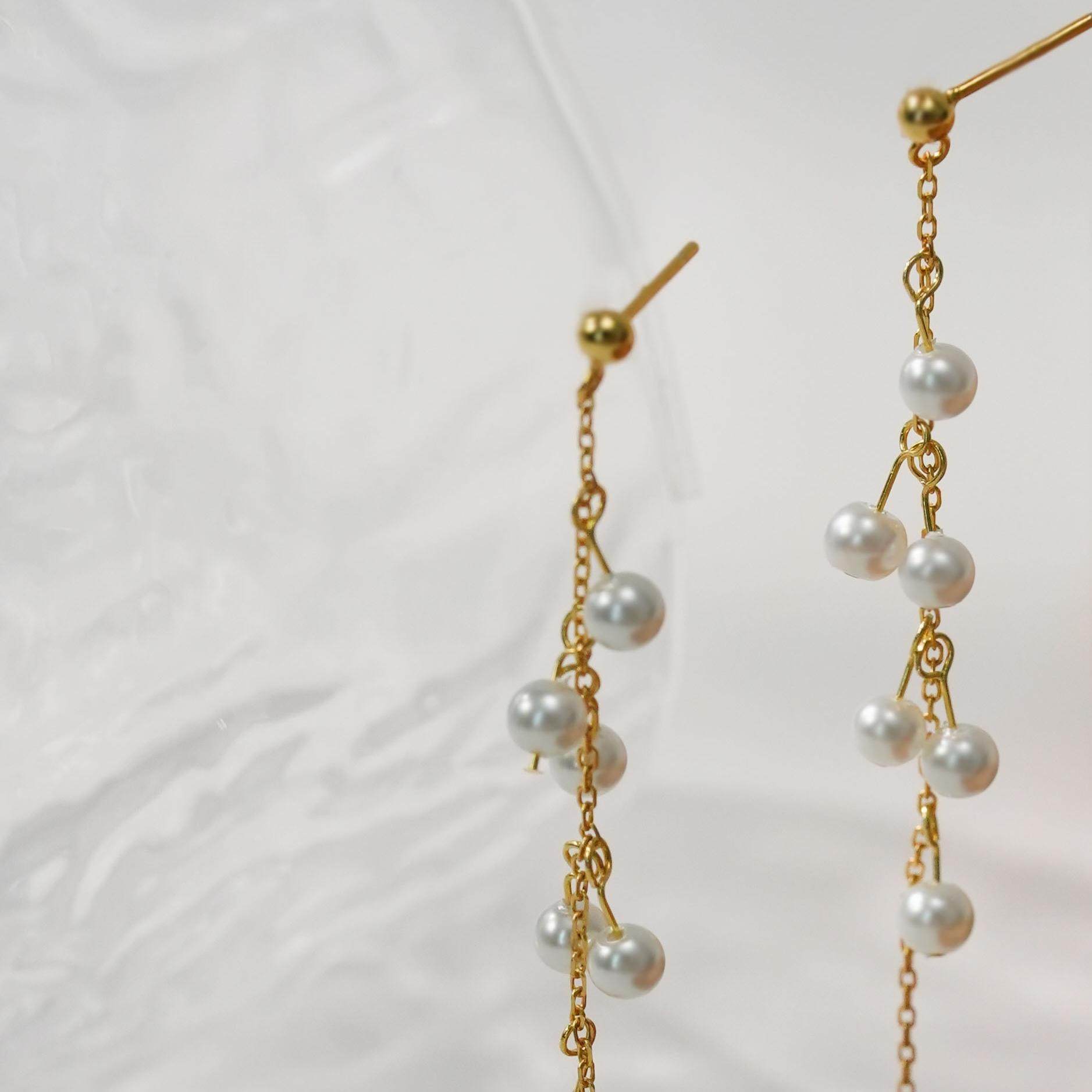 仙气葡萄流苏耳钉甜美长款气质清新百搭女耳饰,淘宝优惠券,粉丝福利购,淘宝优惠卷