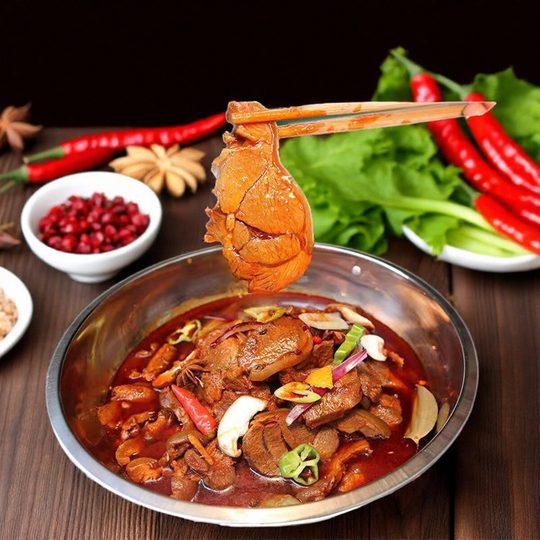 贵州特产正宗遵义明君马临回锅羊肉火锅卤羊蹄杂加热即食熟食羊腿