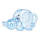 Elephant transparent sprinkler kettle when taking a bath