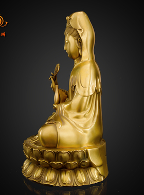 纯铜南海观音菩萨佛像大号观世音