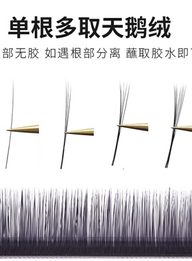 0.05 0.07 0.10天鹅绒嫁接睫毛中式翘睫美睫店单根多取假睫毛圆毛