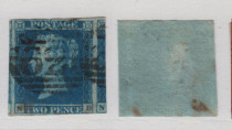 The UKs blue pence old Gb424 in 1841