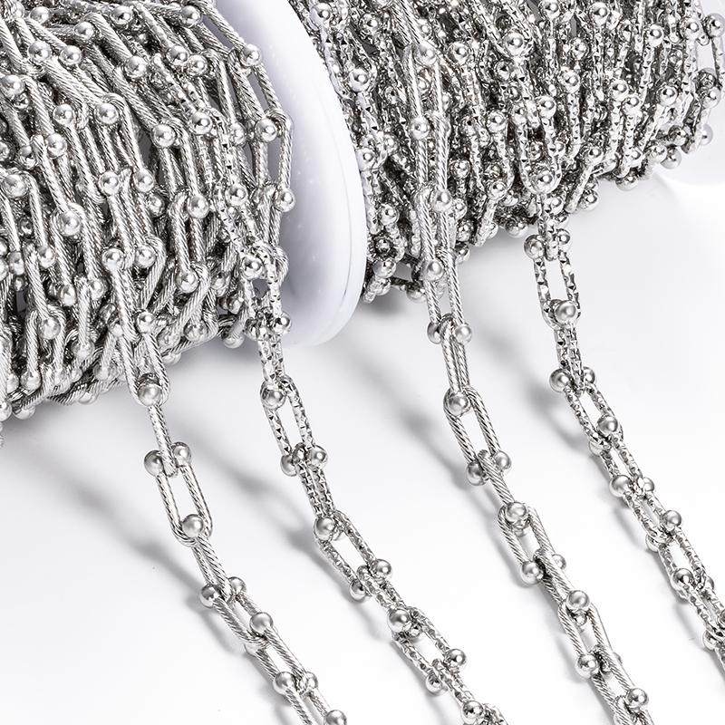 钛钢螺纹马蹄链饰品链条diy项链手链精美满天星U型链条装饰配链子,淘宝优惠券,粉丝福利购,淘宝优惠卷