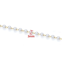 Золотая цепь, золото 750 пробы, 3mm