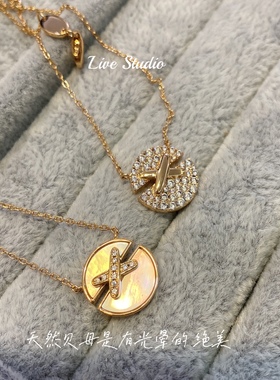 天然贝母18k金V金镀18K金