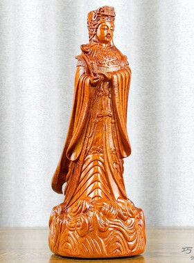 花梨木雕天妃妈祖海神娘娘供奉