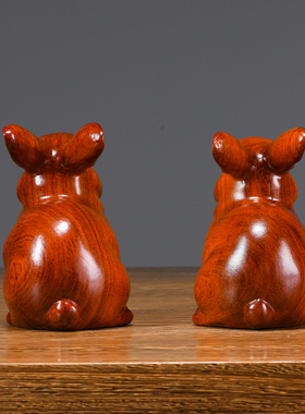 花梨木实木雕刻装饰摆件