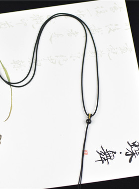 编织简单玉佩平安扣吊坠绳项链