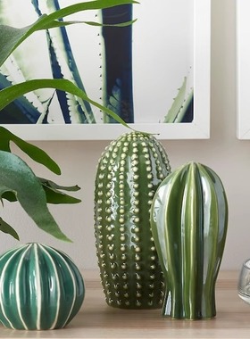 梵思吉装饰品3件套仙人掌摆件