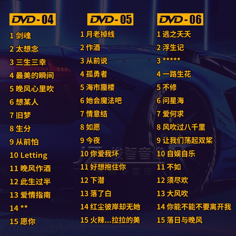 汽车载dvd碟片dj劲爆2023流行新歌音乐光碟歌曲嗨高清mv视频光盘-图1