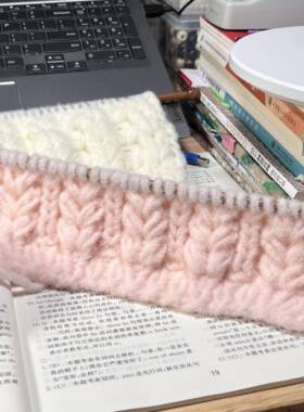 【秋季上新】粉色围巾毛线手工diy编织材料包手织围脖冬季送女生