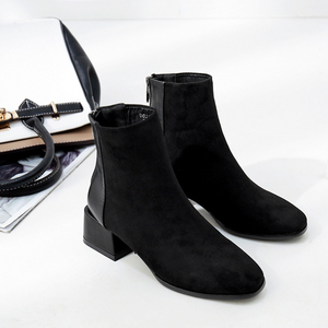 网红中跟瘦瘦短靴