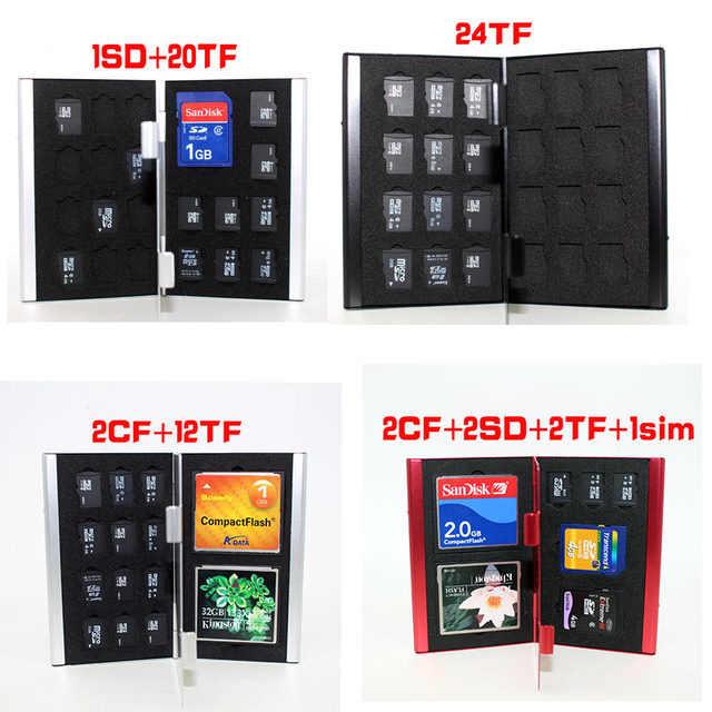 Sd/cf multifunctional storage box backpacker