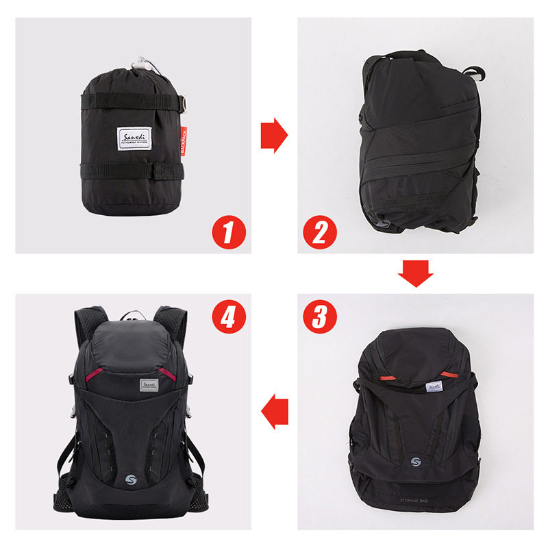 SANXDI背包便携可折叠收纳旅行户外双肩包大容量运动男女防水软包,淘宝优惠券,粉丝福利购,淘宝优惠卷