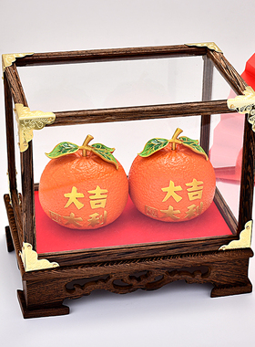 新年大桔摆件乔迁之喜客厅装饰