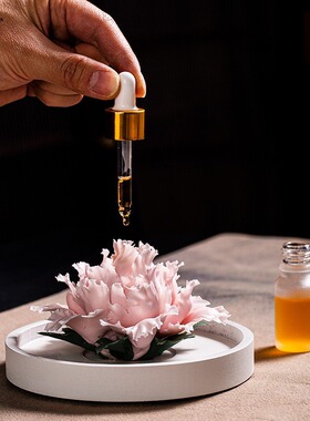 陶瓷纯手工牡丹花香薰婚庆伴手礼