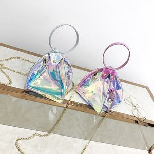 三角粽子镭射手提包