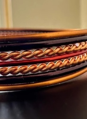 印度Shiva湿婆四面子手工铜Rudraksha金刚菩提手链手镯智慧和知识