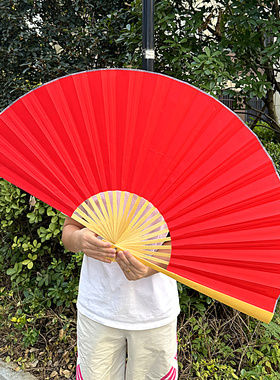 空白大扇子挂墙装饰书法绘画道具