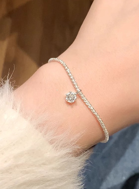 小众设计s925纯银满天星锆石手链