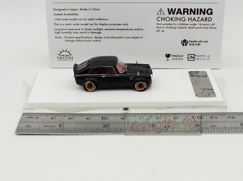 1:64 YTM HONDA本田S800黑色树脂汽车模型-图2