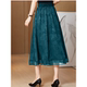 Xiangyunsha silk floral skirt for women