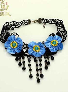 黑色小众高级感轻奢颈带