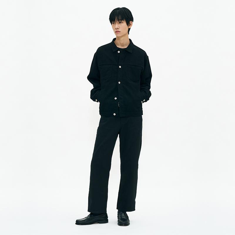 复古水洗牛仔 韩国正品 PARTIMENTO 2025秋季新款宽松工装夹克 - 图2