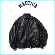 NAUTICA VEGAN LEATHER JACKET 22AW LONG VALLEY KAWA Jacket Cotton Leather Jacket Jacket Jacket