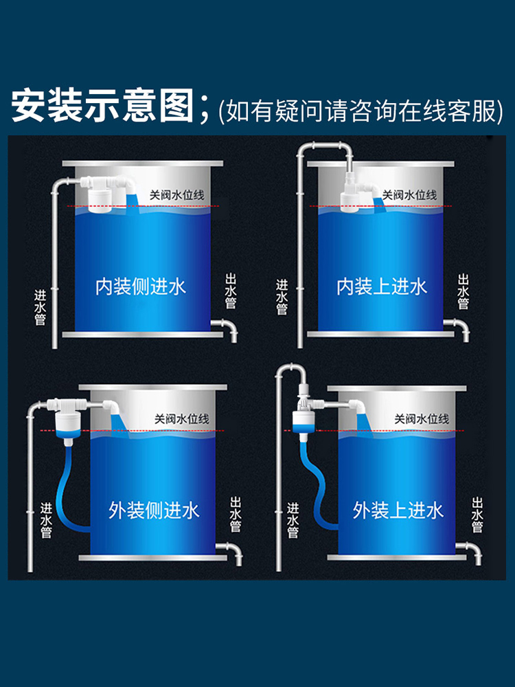 家用水塔浮球阀自来水阀门开关全自动上水 液位控制器水满自停阀