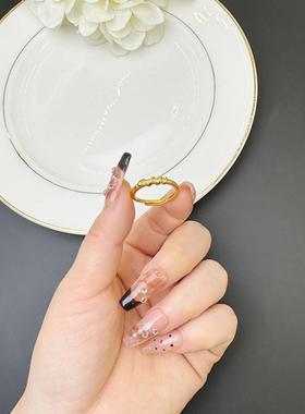 越南沙金灵蛇缠绕轻奢戒指