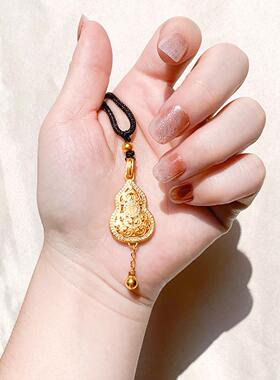 葫芦福禄镀金流苏中国风项链