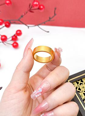 越南沙金磨砂素圈戒指男女款