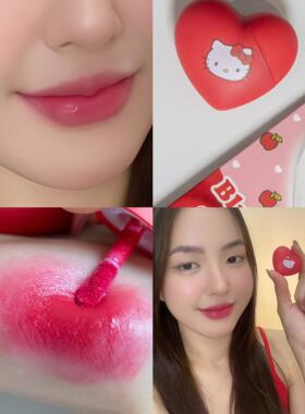 泰国beauty Holle Kitty爱心唇釉哑光持久显色显白不沾杯学生平价