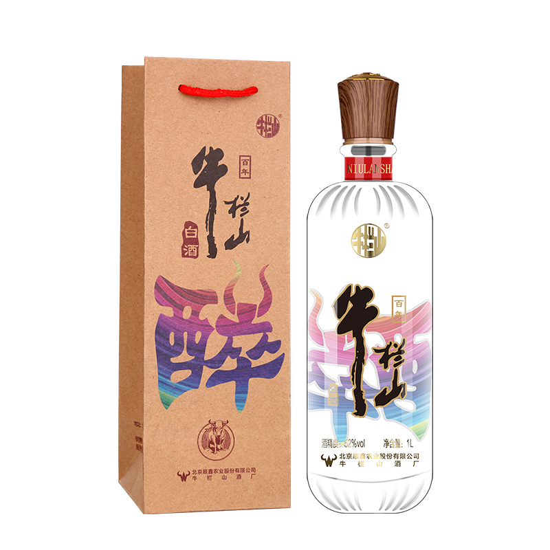 百年牛栏山二锅头醉系列52度1000ml*6瓶清香型白酒整箱-图1