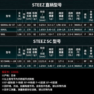 DAIWA达亿瓦 26新款STEEZ 史帝兹路亚竿高感度泛用精细鲈鱼竿鲈鳜