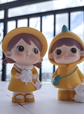 家居桌面摆件树脂娃娃工艺品