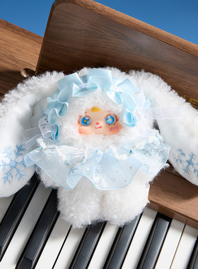 星璇祝福三小毛雪夜茶装饰摆件