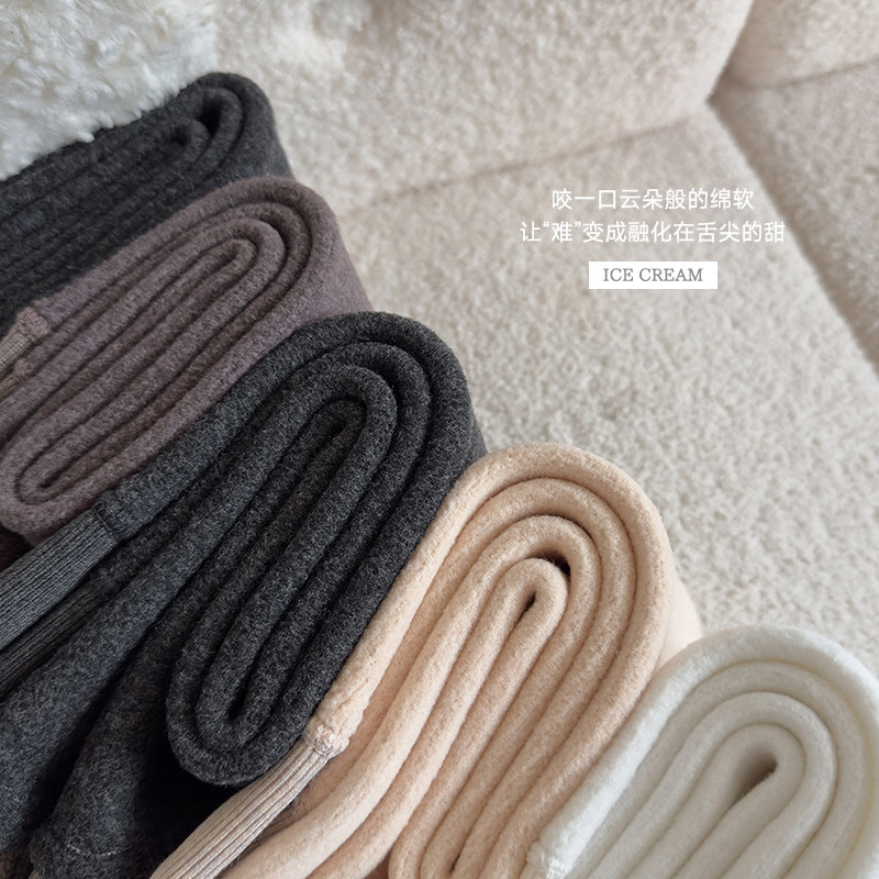 儿童打底裤秋冬加绒加厚外穿洋气保暖中大童裤袜女童九分堆堆袜,淘宝优惠券,粉丝福利购,淘宝优惠卷