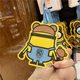 Universal Studios Despicable Daddy Little Yellow Man Luggage Boarding Pass Cartoon Cute Tim Bear Travel Box Sign Hanging Decoration