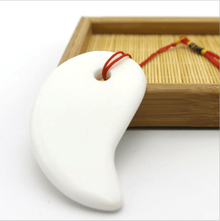 黑白太极按摩板泗滨砭石八卦太极阴阳鱼刮痧板能量石按摩热敷 - 图0