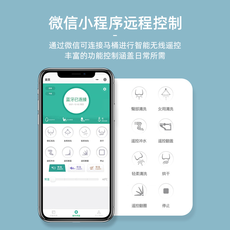 德国进口摩柏K4000全自动翻盖一体式智能马桶家用坐便器即热座便-图2