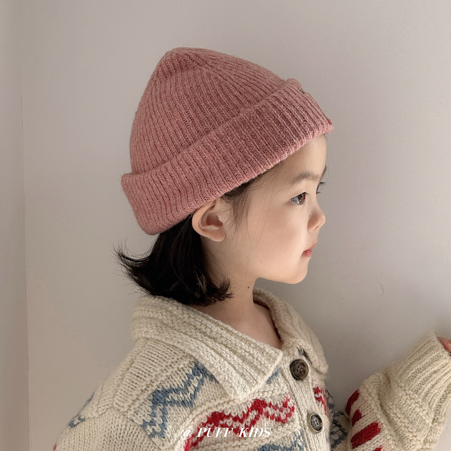 儿童帽子秋冬季韩系洋气加厚保暖针织帽男女宝宝户外防风毛线帽冬,淘宝优惠券,粉丝福利购,淘宝优惠卷