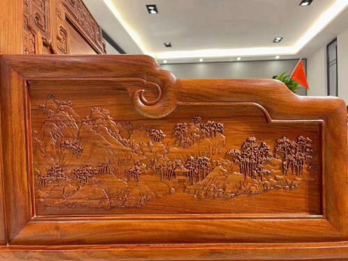 国标红木家具缅甸花梨木沙发中式古典大果紫檀红木沙发客厅组合 - 图3
