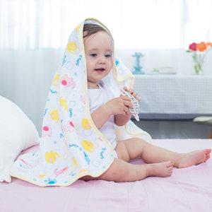 阳光菊 高密度婴儿6层纯棉纱布浴巾 纯棉睡浴巾 宝宝盖毯 包巾