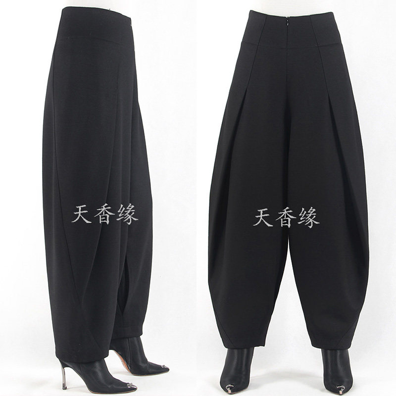 天香缘冬季羊毛呢夸张时尚灯笼裤女哈伦裤长裤花苞裤萝卜裤73818,淘宝优惠券,粉丝福利购,淘宝优惠卷